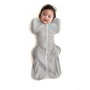 Love To Dream Grey Infant Sleep Sack Swaddle with Zipper